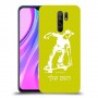 ילד סקייטבורד כיסוי מגן קשיח בעיצוב אישי עם השם שלך ל Xiaomi Redmi 9 יחידה אחת סקרין מובייל