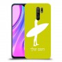 גלישה כיסוי מגן קשיח בעיצוב אישי עם השם שלך ל Xiaomi Redmi 9 יחידה אחת סקרין מובייל