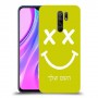 סמיילי כיסוי מגן קשיח בעיצוב אישי עם השם שלך ל Xiaomi Redmi 9 יחידה אחת סקרין מובייל