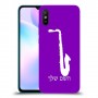 סקספון כיסוי מגן קשיח בעיצוב אישי עם השם שלך ל Xiaomi Redmi 9A יחידה אחת סקרין מובייל