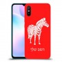 זברה כיסוי מגן קשיח בעיצוב אישי עם השם שלך ל Xiaomi Redmi 9A יחידה אחת סקרין מובייל