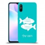 דגים כיסוי מגן קשיח בעיצוב אישי עם השם שלך ל Xiaomi Redmi 9A יחידה אחת סקרין מובייל