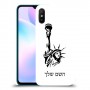 פסל החירות כיסוי מגן קשיח בעיצוב אישי עם השם שלך ל Xiaomi Redmi 9A יחידה אחת סקרין מובייל