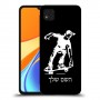 ילד סקייטבורד כיסוי מגן קשיח בעיצוב אישי עם השם שלך ל Xiaomi Redmi 9C יחידה אחת סקרין מובייל
