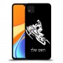 אופנוע שלג כיסוי מגן קשיח בעיצוב אישי עם השם שלך ל Xiaomi Redmi 9C יחידה אחת סקרין מובייל