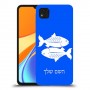 דגים כיסוי מגן קשיח בעיצוב אישי עם השם שלך ל Xiaomi Redmi 9C יחידה אחת סקרין מובייל