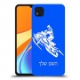 אופנוע שלג כיסוי מגן קשיח בעיצוב אישי עם השם שלך ל Xiaomi Redmi 9C יחידה אחת סקרין מובייל