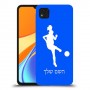 כדורגל - אישה כיסוי מגן קשיח בעיצוב אישי עם השם שלך ל Xiaomi Redmi 9C יחידה אחת סקרין מובייל
