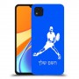 שחקן טניס כיסוי מגן קשיח בעיצוב אישי עם השם שלך ל Xiaomi Redmi 9C יחידה אחת סקרין מובייל