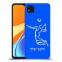 שחקן כדורעף כיסוי מגן קשיח בעיצוב אישי עם השם שלך ל Xiaomi Redmi 9C יחידה אחת סקרין מובייל