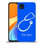רופא סטטוסקופ כיסוי מגן קשיח בעיצוב אישי עם השם שלך ל Xiaomi Redmi 9C יחידה אחת סקרין מובייל