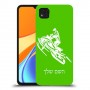 אופנוע שלג כיסוי מגן קשיח בעיצוב אישי עם השם שלך ל Xiaomi Redmi 9C יחידה אחת סקרין מובייל