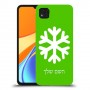 שלג כיסוי מגן קשיח בעיצוב אישי עם השם שלך ל Xiaomi Redmi 9C יחידה אחת סקרין מובייל