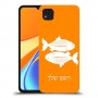 דגים כיסוי מגן קשיח בעיצוב אישי עם השם שלך ל Xiaomi Redmi 9C יחידה אחת סקרין מובייל
