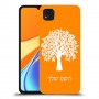 עץ כיסוי מגן קשיח בעיצוב אישי עם השם שלך ל Xiaomi Redmi 9C יחידה אחת סקרין מובייל