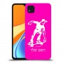 ילד סקייטבורד כיסוי מגן קשיח בעיצוב אישי עם השם שלך ל Xiaomi Redmi 9C יחידה אחת סקרין מובייל
