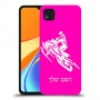 אופנוע שלג כיסוי מגן קשיח בעיצוב אישי עם השם שלך ל Xiaomi Redmi 9C יחידה אחת סקרין מובייל