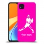 שחקן טניס כיסוי מגן קשיח בעיצוב אישי עם השם שלך ל Xiaomi Redmi 9C יחידה אחת סקרין מובייל