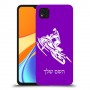 אופנוע שלג כיסוי מגן קשיח בעיצוב אישי עם השם שלך ל Xiaomi Redmi 9C יחידה אחת סקרין מובייל