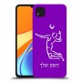 שחקן כדורעף כיסוי מגן קשיח בעיצוב אישי עם השם שלך ל Xiaomi Redmi 9C יחידה אחת סקרין מובייל