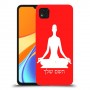 יוגה כיסוי מגן קשיח בעיצוב אישי עם השם שלך ל Xiaomi Redmi 9C יחידה אחת סקרין מובייל