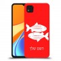 דגים כיסוי מגן קשיח בעיצוב אישי עם השם שלך ל Xiaomi Redmi 9C יחידה אחת סקרין מובייל