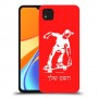 ילד סקייטבורד כיסוי מגן קשיח בעיצוב אישי עם השם שלך ל Xiaomi Redmi 9C יחידה אחת סקרין מובייל