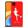 כדורגל - אישה כיסוי מגן קשיח בעיצוב אישי עם השם שלך ל Xiaomi Redmi 9C יחידה אחת סקרין מובייל