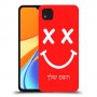 סמיילי כיסוי מגן קשיח בעיצוב אישי עם השם שלך ל Xiaomi Redmi 9C יחידה אחת סקרין מובייל
