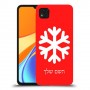 שלג כיסוי מגן קשיח בעיצוב אישי עם השם שלך ל Xiaomi Redmi 9C יחידה אחת סקרין מובייל