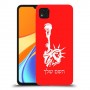פסל החירות כיסוי מגן קשיח בעיצוב אישי עם השם שלך ל Xiaomi Redmi 9C יחידה אחת סקרין מובייל