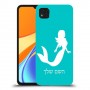 בת הים כיסוי מגן קשיח בעיצוב אישי עם השם שלך ל Xiaomi Redmi 9C יחידה אחת סקרין מובייל