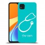 רופא סטטוסקופ כיסוי מגן קשיח בעיצוב אישי עם השם שלך ל Xiaomi Redmi 9C יחידה אחת סקרין מובייל