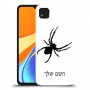 עכביש כיסוי מגן קשיח בעיצוב אישי עם השם שלך ל Xiaomi Redmi 9C יחידה אחת סקרין מובייל