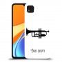 חצוצרה כיסוי מגן קשיח בעיצוב אישי עם השם שלך ל Xiaomi Redmi 9C יחידה אחת סקרין מובייל