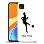 כדורגל - אישה כיסוי מגן קשיח בעיצוב אישי עם השם שלך ל Xiaomi Redmi 9C יחידה אחת סקרין מובייל
