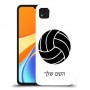 כדורעף - כדור כיסוי מגן קשיח בעיצוב אישי עם השם שלך ל Xiaomi Redmi 9C יחידה אחת סקרין מובייל