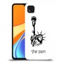 פסל החירות כיסוי מגן קשיח בעיצוב אישי עם השם שלך ל Xiaomi Redmi 9C יחידה אחת סקרין מובייל