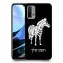 זברה כיסוי מגן קשיח בעיצוב אישי עם השם שלך ל Xiaomi Redmi 9T יחידה אחת סקרין מובייל