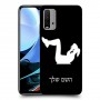 אימון ספורט - אישה כיסוי מגן קשיח בעיצוב אישי עם השם שלך ל Xiaomi Redmi 9T יחידה אחת סקרין מובייל