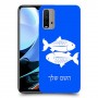 דגים כיסוי מגן קשיח בעיצוב אישי עם השם שלך ל Xiaomi Redmi 9T יחידה אחת סקרין מובייל