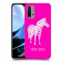 זברה כיסוי מגן קשיח בעיצוב אישי עם השם שלך ל Xiaomi Redmi 9T יחידה אחת סקרין מובייל