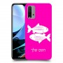 דגים כיסוי מגן קשיח בעיצוב אישי עם השם שלך ל Xiaomi Redmi 9T יחידה אחת סקרין מובייל