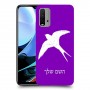 ציפור לבלוע כיסוי מגן קשיח בעיצוב אישי עם השם שלך ל Xiaomi Redmi 9T יחידה אחת סקרין מובייל