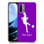 כדורגל - אישה כיסוי מגן קשיח בעיצוב אישי עם השם שלך ל Xiaomi Redmi 9T יחידה אחת סקרין מובייל