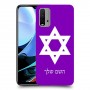 מגן דוד - ישראל כיסוי מגן קשיח בעיצוב אישי עם השם שלך ל Xiaomi Redmi 9T יחידה אחת סקרין מובייל