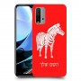 זברה כיסוי מגן קשיח בעיצוב אישי עם השם שלך ל Xiaomi Redmi 9T יחידה אחת סקרין מובייל