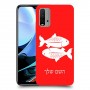 דגים כיסוי מגן קשיח בעיצוב אישי עם השם שלך ל Xiaomi Redmi 9T יחידה אחת סקרין מובייל