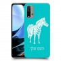 זברה כיסוי מגן קשיח בעיצוב אישי עם השם שלך ל Xiaomi Redmi 9T יחידה אחת סקרין מובייל