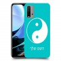 סמל יינג יאנג - סין כיסוי מגן קשיח בעיצוב אישי עם השם שלך ל Xiaomi Redmi 9T יחידה אחת סקרין מובייל